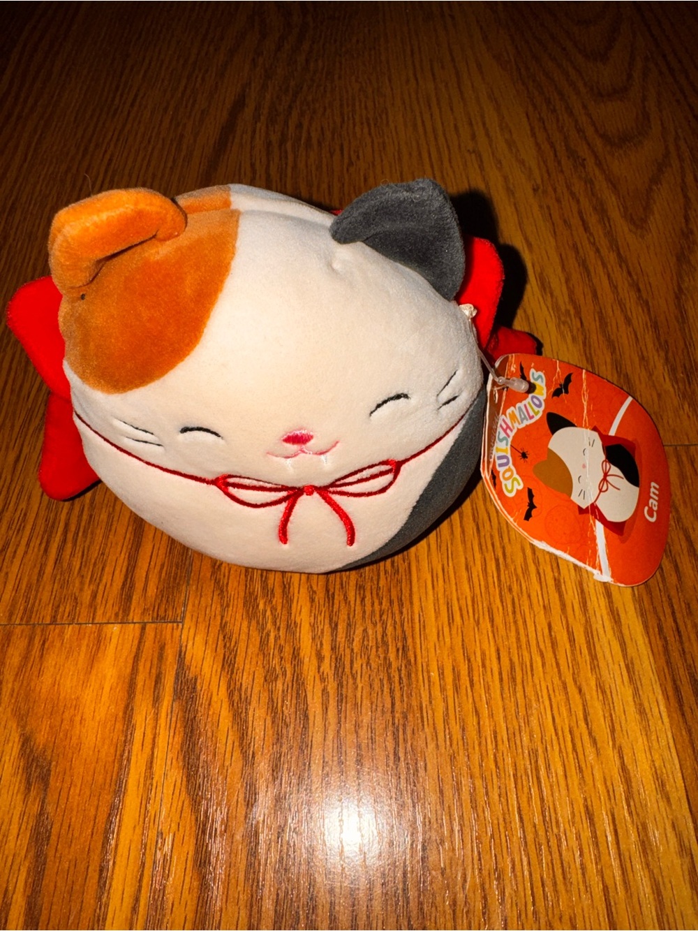 Squishmallows Calico Cat Plush - White, Orange, Gray, Red